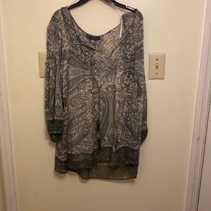 Paisley print top